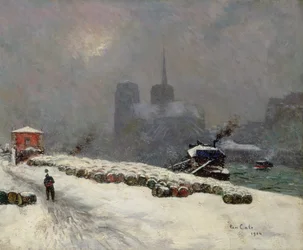 Notre Dame i snön, 1904